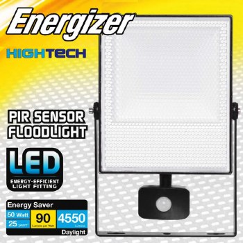 Energizer LED 50W Floodlight with PIR Sensor