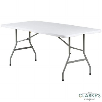 Folding White Table 6ft