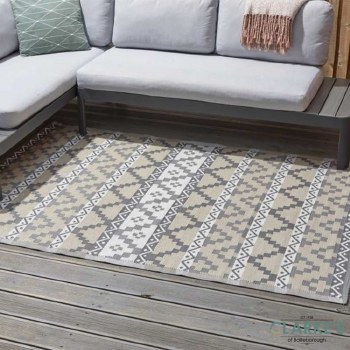 Alfresco Aztec Mocha - Outdoor Rug 150 x 210cm