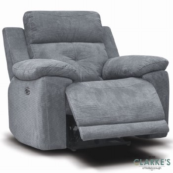 Ancona recliner armchair grey