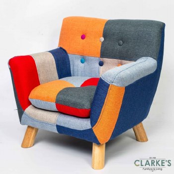 Annah patched kids chair