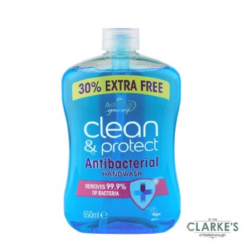 Astonish Clean and Protect  Antibacterial Handwash 650ml