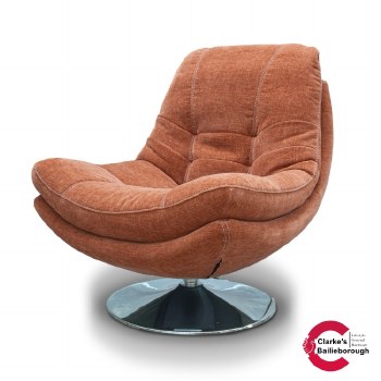 Axis Nature Occasional Swivel Chair Copper