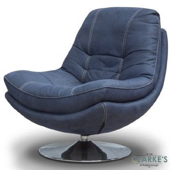 Axis Swivel Chair Denim