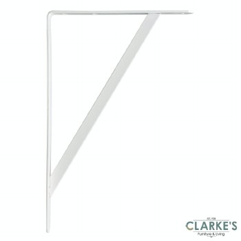 Industrial Shelf Bracket White 25 x 40 cm
