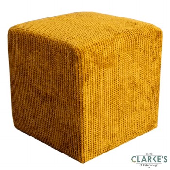 Bali footstool yellow