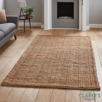 Bazaar 17965 Natural Jute Rug 120 x 170cm