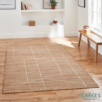 Bazaar 24875 Natural Jute Rug 120 x 170cm