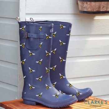 Bees Rubber Women's Wellingtons Size 6