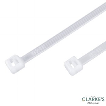 Benman White Cable Ties 9 x 610 mm Pack of 50