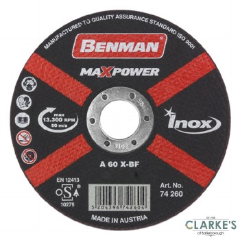 Benman Inox Cutting Disc 230mm