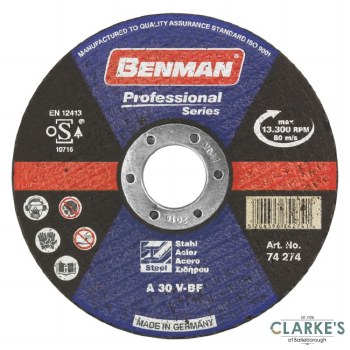 Benman Steel Cutting Disc 115mm