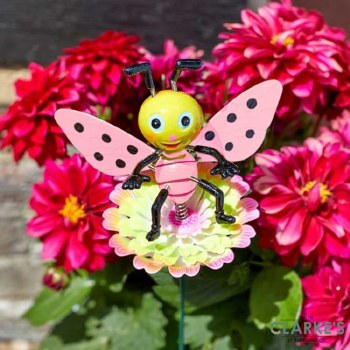 Bizzy Loony Stake - Garden Decoration Pink