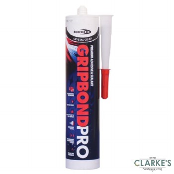 Bond It Gripbond Pro Silicone / Adhesive Clear 310ml