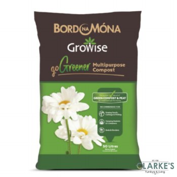 Bord Na Mona Growise goGreen Multi-Purpose Compost 50 Litre
