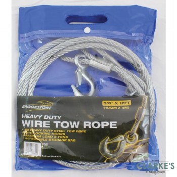Brookstone Wire Tow Rope 12'