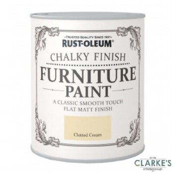 Rust-Oleum Chalky Finish Furniture Paint Clotted Cream 750 ml