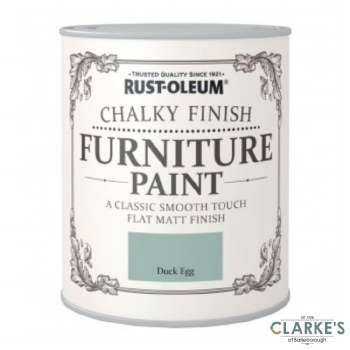 Rust-Oleum Chalky Finish Furniture Paint Duck Egg 750 ml