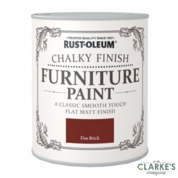 Rust-Oleum Chalky Finish Furniture Paint Fire Brick 125 ml