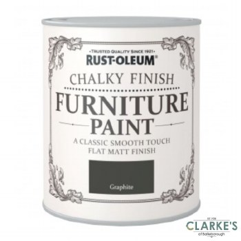 Rust-Oleum Chalky Finish Furniture Paint Graphite 750 ml