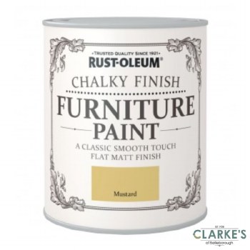 Rust-Oleum Chalky Finish Furniture Paint Mustard 750 ml