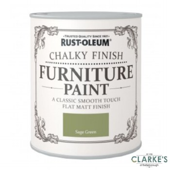 Rust-Oleum Chalky Finish Furniture Paint Sage Gren 125 ml
