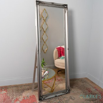 Chateau Cheval Free Stand Mirror Large Silver 168cm