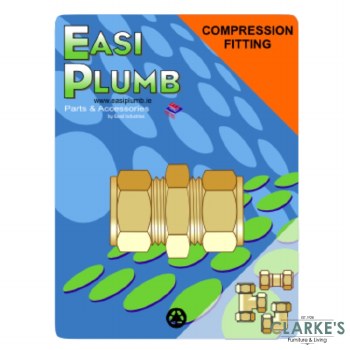 Easi Plumb 3/4" Straigt Brass Compression Coupling