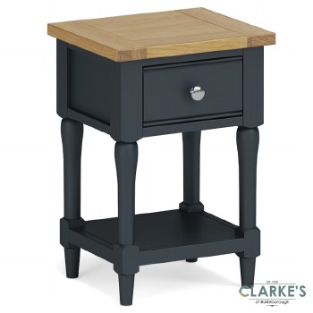 Edinburgh Lamp Table with Drawer Charcoal