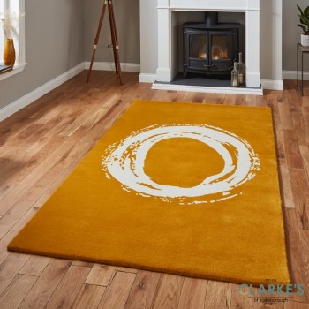 Elements EL1095 Ochre Wool Rug 120 x 170cm
