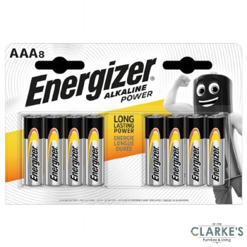 Energizer AAA Alcaline Batteries 8 Pack