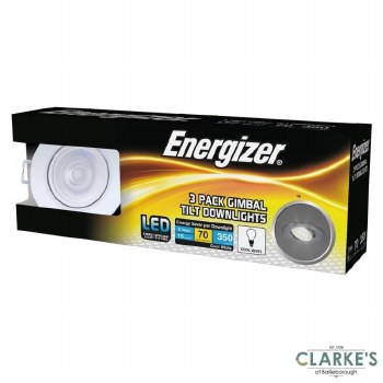Energizer Gimbal Tilt LED Downlights Pack of 3