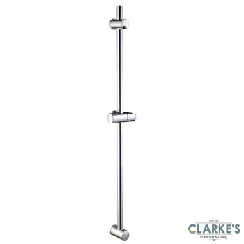 Euroshowers Adjustable Shower Rail Kit Chrome