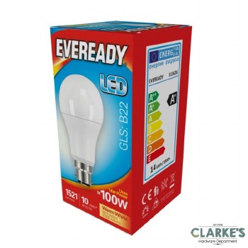 Eveready LED 14W (100W) B22 GLS Light Bulb