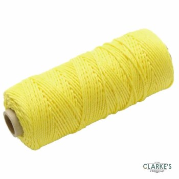 Faithfull Hi-Vis Nylon Brick Line Yellow 100m