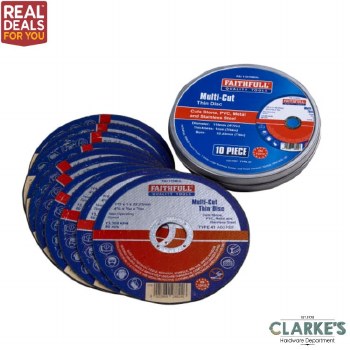 Faithfull Multi-Cut Thin Discs 10 Piece
