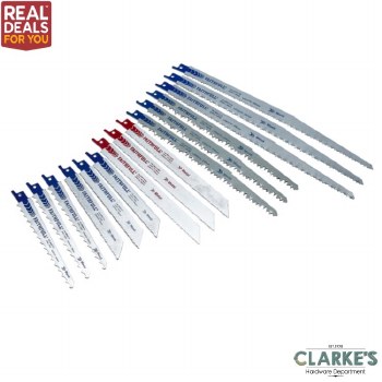 Faithfull Sabre Saw Blade Set 15 Piece