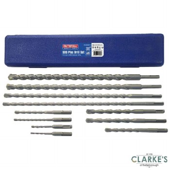 Faithfull SDS Plus Drill Bit Set 11 Piece