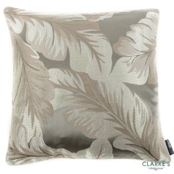 Abstract Floral Grey Cushion