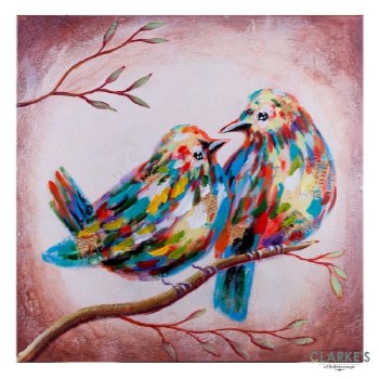Tweet Time - Wall Art on Canvas 60 x 60 cm