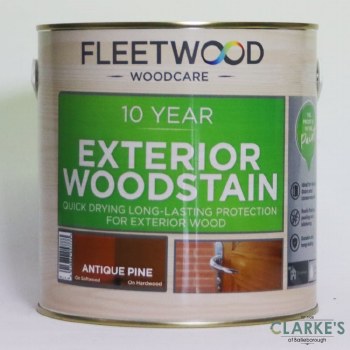 Fleetwood 10 Year Exterior Woodstain Antique Pine 2.5 Litre