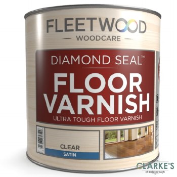 Fleetwood Diamond Seal Floor Varnish Clear Satin 2.5 Litre
