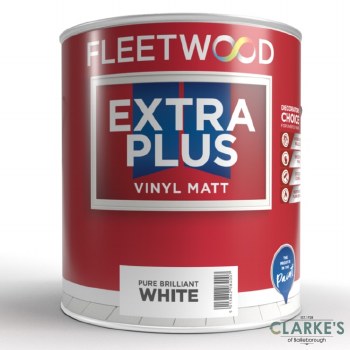 Fleetwood Extra Plus Vinyl Matt White 5 Litre