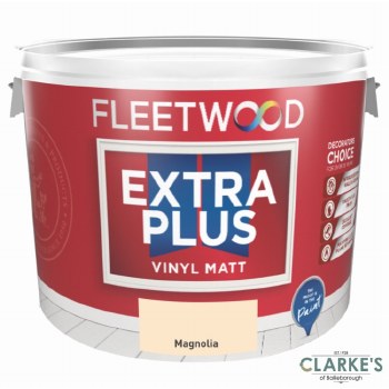 Fleetwood Extra Plus Vinyl Matt Magnolia 10 Litre