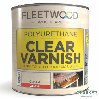 Fleetwood Polyurethane Varnish Clear Gloss 2.5 Litre