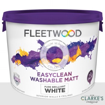Fleetwood Easyclean Washable Matt Brilliant White 10 Litre