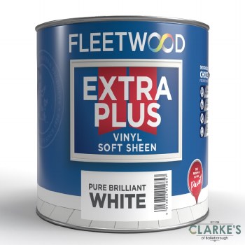 Fleetwood Extra Plus Vinyl Soft Sheen White 5 Litre