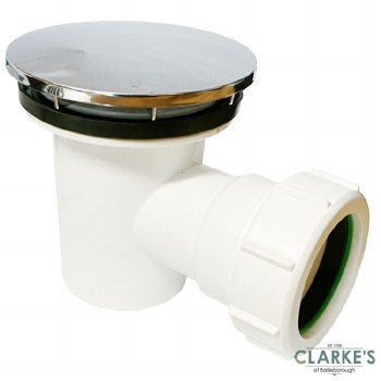 Shower Waste Trap with 90mm Seal Chrome