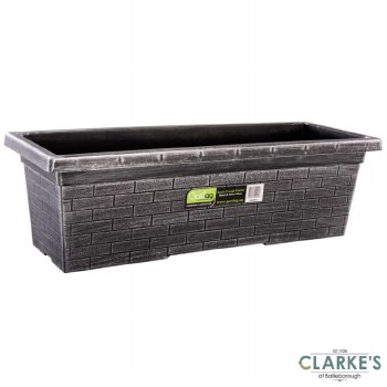 Gardag Rustic Trough Planter 60cm Silver