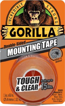 Gorilla Double Sided Mounting Tape Clear